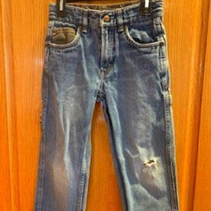 Levi's Boys' Straight Fit Jeans Blue 100% Cotton Size 6